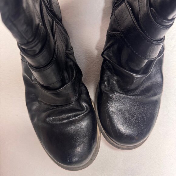 Carlos Santana Black Leather Motorcycle Boots – Size 6.5 - Picture 9 of 11